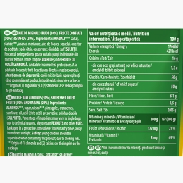 Mix de migdale, fructe confiante și stafide Happy Mix 120g