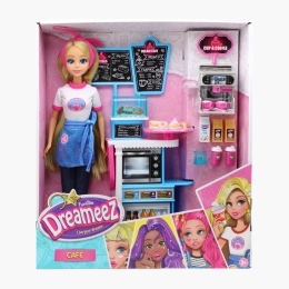 Păpușă în cafenea, cu accesorii