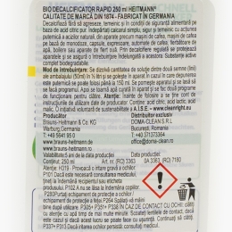 Bio decalcificator cu acțiune rapidă pentru aparate de uz casnic 0.25l
