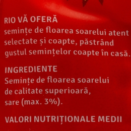 Semințe floarea-soarelui negre cu sare 40g