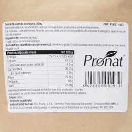 Semințe de mac ecologice 250g
