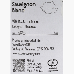 Vin alb sec Sauvignon Blanc, 12.7%, 750ml