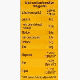 Semințe de dovleac decojite, coapte și sărate 70g