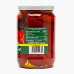 Ardei capia copți și decojiți, în oțet, 680g