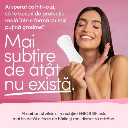 Absorbante zilnice bumbac organic Ultra thin, 24 buc