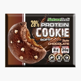 Fursec (cookie) moale cu proteină 29% și colagen, aromă de ciocolată, 70g