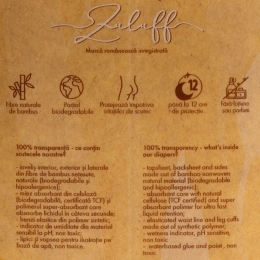 Scutece din bambus mărimea 1, 2-5kg, 40 buc