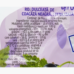 Dulceață de coacăze negre 670g