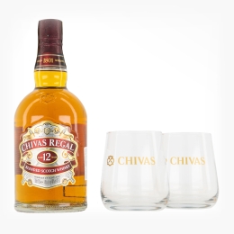 Whisky Blended 12YO 40% alc. 700ml + 2 pahare