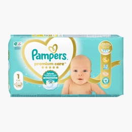 Scutece Premium Care Nou Nascut, mărimea 1, 2-5kg, 50 buc