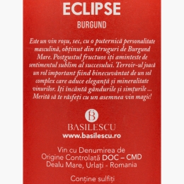 Vin roșu sec Burgund Eclipse, 14.10%, 750ml