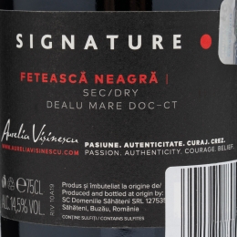 Vin roșu sec Fetească Neagră, 14.5%, 750ml