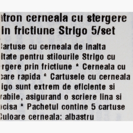 Rezerve cerneală albastră pentru stilou, 5 buc