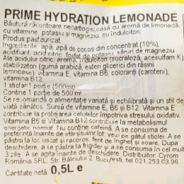 Băutură rehidratare cu aromă de lămâie 0.5l