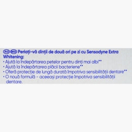 Pastă de dinți cu fluor pentru albire Extra Whitening 100ml