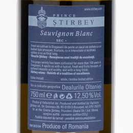 Vin alb sec Sauvignon Blanc, 12.5%, 750ml