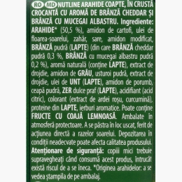 Arahide în crustă cu cheddar & brânză cu mucegai albastru Fusion 60g