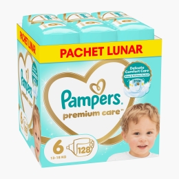 Scutece Premium Care XXL Box, mărimea 6, 13-18kg, 128 buc