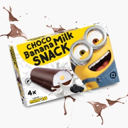 Prăjitură pandișpan Milk Snack Choco Banana 4x27g