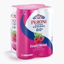 Bere fără alcool cu zmeură și mentă Frutti Rossi, doză, 4x500ml