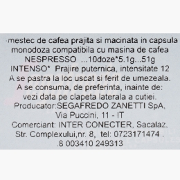 Espresso Intenso, 10 băuturi, 51g, capsule cafea