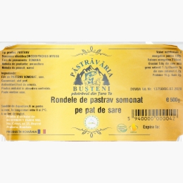 Rondele de păstrăv somonat pe pat de sare 500g