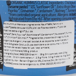 Hummus Marocan eco fără gluten 180g