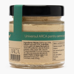Cremă de păstrăv cu brânză maturată, 200g