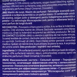 Detergent de rufe pudră Mountain Fresh 40 spălări, 4kg