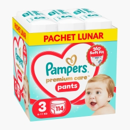 Scutece chiloțel Premium Care Pants XXL Box, mărimea 3, 6-11kg, 114 buc