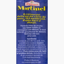 Crenvurști din carne de porc 6 buc, 180g