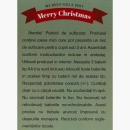 Decorațiune de Crăciun Brăduț dansator și cântăreț, 16cm