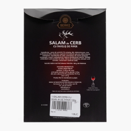 Salam de cerb cu înveliș de piper 100g
