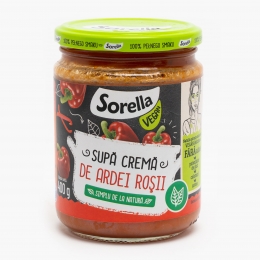 Supă cremă de ardei roșu 400g