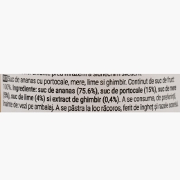 Suc de ananas cu portocale, mere, lime și ghimbir 330ml