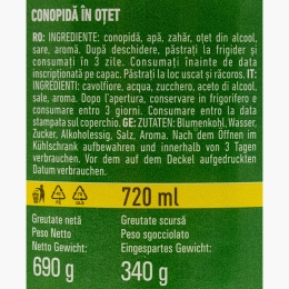 Conopidă în oțet 690g