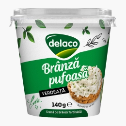 Brânză pufoasă cu verdeață 140g