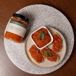 Zacuscă din legume și vinete, 300g
