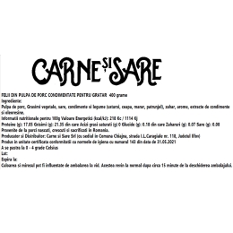 Steak de porc condimentat pentru grătar 400g