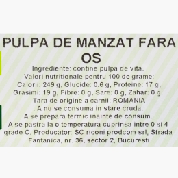 Pulpă de mânzat fără os 760g