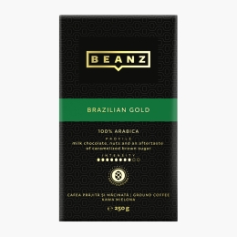 Brazilian Gold 250g, cafea prăjită și măcinată