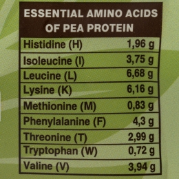 Pudră proteică eco de mazăre 78%, 200g