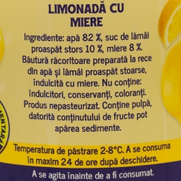 Limonadă cu miere 0.5l