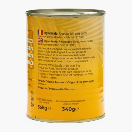 Ananas felii în sirop slab îndulcit 565g