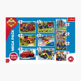 Puzzle-Echipa pompierului Sam 4+ ani