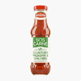 Sos pentru carne cu usturoi proaspăt și chili BBQ, 320g