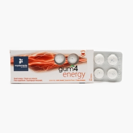 Gumă de mestecat Gum4Energy fără zahăr 20g, 10 buc