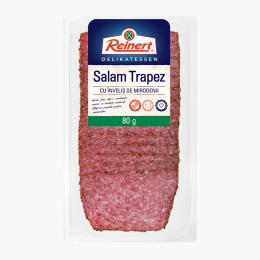 Salam Trapez cu înveliș de mirodenii, feliat 80g