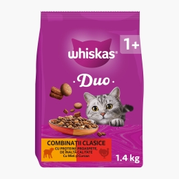 Hrană uscată pentru pisici adulte, 1.4kg, cu miel și curcan