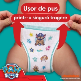 Scutece chiloțel Active Baby Pants Patrula Cățelușilor, mărimea 5, 11-17 kg, 66 buc